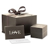 Thumbnail Image 4 of Vera Wang Love Collection 1/20 CT. T.W. Diamond &quot;LOVE&quot; Stud Earrings in 10K Gold