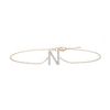 Thumbnail Image 1 of 1/10 CT. T.W. Diamond &quot;N&quot; Initial Bracelet in 10K Gold - 7.5&quot;