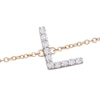 Thumbnail Image 2 of 1/10 CT. T.W. Diamond &quot;L&quot; Initial Bracelet in 10K Gold - 7.5&quot;