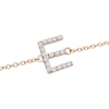 Thumbnail Image 2 of 1/10 CT. T.W. Diamond &quot;E&quot; Initial Bracelet in 10K Gold - 7.5&quot;