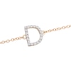 Thumbnail Image 2 of 1/10 CT. T.W. Diamond &quot;D&quot; Initial Bracelet in 10K Gold - 7.5&quot;