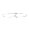 Thumbnail Image 1 of 1/10 CT. T.W. Diamond &quot;K&quot; Initial Bracelet in 10K Gold - 7.5&quot;