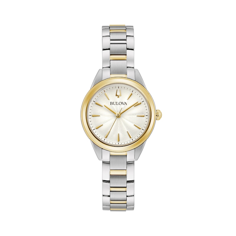 Main Image 1 of Ladies' Bulova Sutton Two-Tone Watch with White Dial (Model: 98L277)