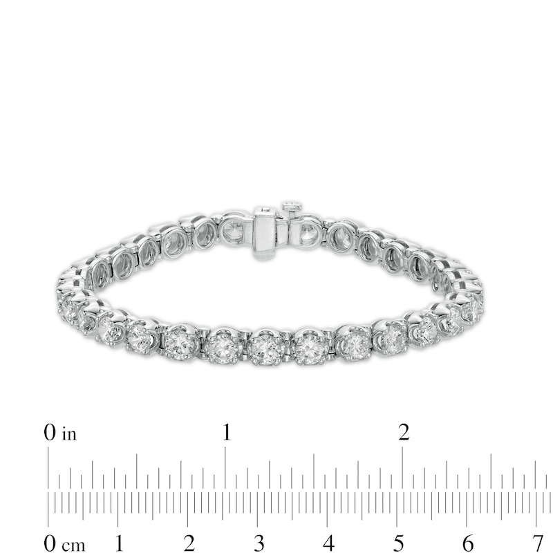 Main Image 4 of 10 CT. T.W. Diamond Tennis Bracelet in 10K White Gold