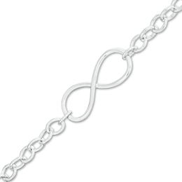 Infinity Link Bracelet in Sterling Silver - 7.5&quot;