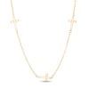 Thumbnail Image 0 of Open Cross Station Necklace in 14K Gold