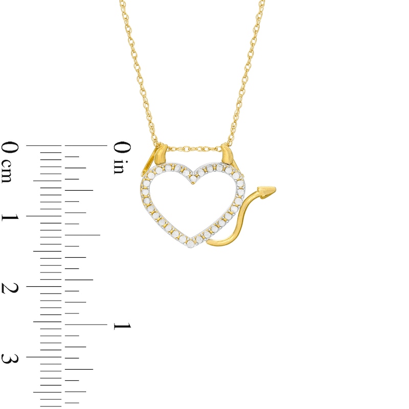 DEVIL HEART PENDANT NECKLACE