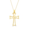 Thumbnail Image 1 of Open Flared &quot;X&quot; Cross Pendant in 10K Gold