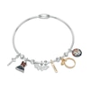 Thumbnail Image 3 of Wonder Woman™ Collection Multi-Gemstone Charm Bangle Bracelet in Sterling Silver and 10K Gold