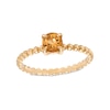 Thumbnail Image 1 of 5.0mm Citrine Bead Shank Ring in 10K Gold