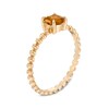 Thumbnail Image 3 of 5.0mm Citrine Bead Shank Ring in 10K Gold