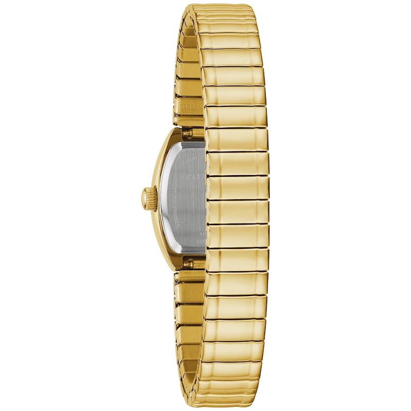 Main Image 3 of Ladies' Caravelle by Bulova Gold-Tone Expansion Watch with Tonneau Champagne Dial (Model: 44L261)