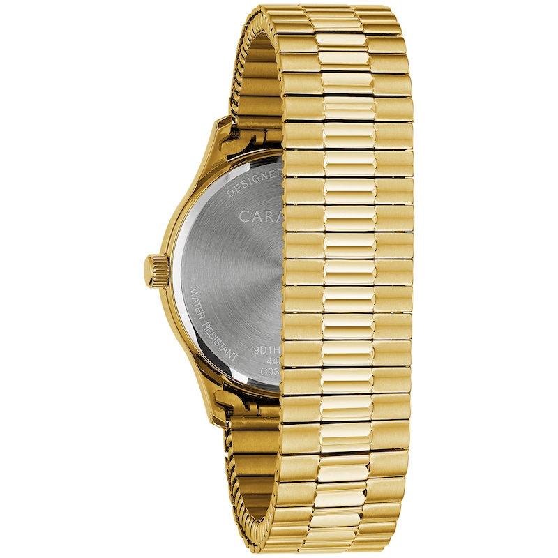 Main Image 3 of Men's Caravelle by Bulova Gold-Tone Expansion Watch with Grey Dial (Model: 44B126)