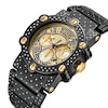 Thumbnail Image 1 of Men's JBW Phantom 2 CT. T.W. Diamond and Crystal Accent Black IP and 18K GP Chronograph Watch (Model: JB-6215-200-A)