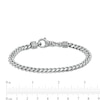 Thumbnail Image 4 of Vera Wang Men 6.2mm Cuban Link Chain Bracelet in Solid Sterling Silver  - 8.5&quot;