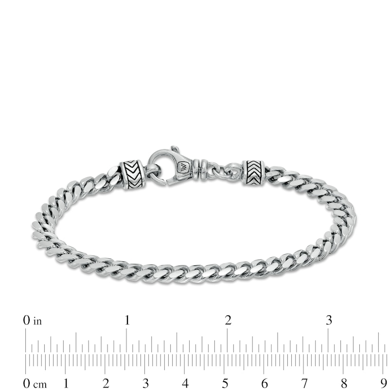 Main Image 4 of Vera Wang Men 6.2mm Cuban Link Chain Bracelet in Solid Sterling Silver  - 8.5&quot;