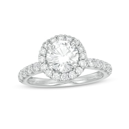 2-1/4 CT. T.W. Certified Lab-Created Diamond Frame Engagement Ring in 14K White Gold (F/VS2)