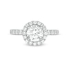 Thumbnail Image 4 of 2-1/4 CT. T.W. Certified Lab-Created Diamond Frame Engagement Ring in 14K White Gold (F/VS2)