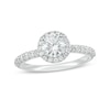 Thumbnail Image 1 of 1-1/2 CT. T.W. Certified Lab-Created Diamond Frame Engagement Ring in 14K White Gold (F/VS2)