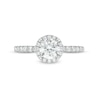 Thumbnail Image 4 of 1-1/2 CT. T.W. Certified Lab-Created Diamond Frame Engagement Ring in 14K White Gold (F/VS2)