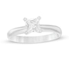 Thumbnail Image 0 of 3/4 CT. Princess-Cut Diamond Solitaire Engagement Ring in 14K White Gold (J/I2)