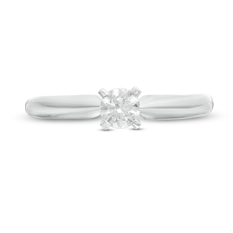 1/3 CT. Diamond Solitaire Engagement Ring in 14K White Gold (J/I2)
