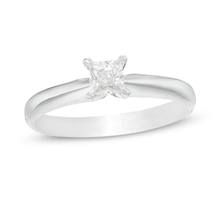 1 Ct. Certified Pear-Shaped Diamond Solitaire Engagement Ring in 14K White Gold (I/I2)