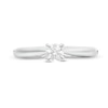 Thumbnail Image 4 of 1/4 CT. Diamond Solitaire Engagement Ring in 14K White Gold (J/I2)