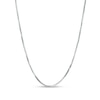 Thumbnail Image 1 of 0.55mm Box Chain Necklace in Solid 14K White Gold - 16&quot;