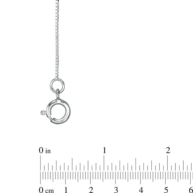 Main Image 2 of 0.55mm Box Chain Necklace in Solid 14K White Gold - 16&quot;