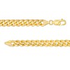 Thumbnail Image 3 of 6.8mm Cuban Curb Chain Necklace in Hollow 14K Gold - 24&quot;