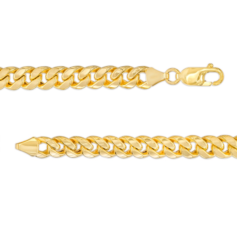 Main Image 3 of 6.8mm Cuban Curb Chain Necklace in Hollow 14K Gold - 24&quot;