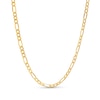 Thumbnail Image 0 of 3.6mm Figaro Chain Necklace in Hollow 14K Gold - 18"