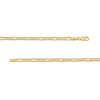 Thumbnail Image 2 of 3.6mm Figaro Chain Necklace in Hollow 14K Gold - 18"