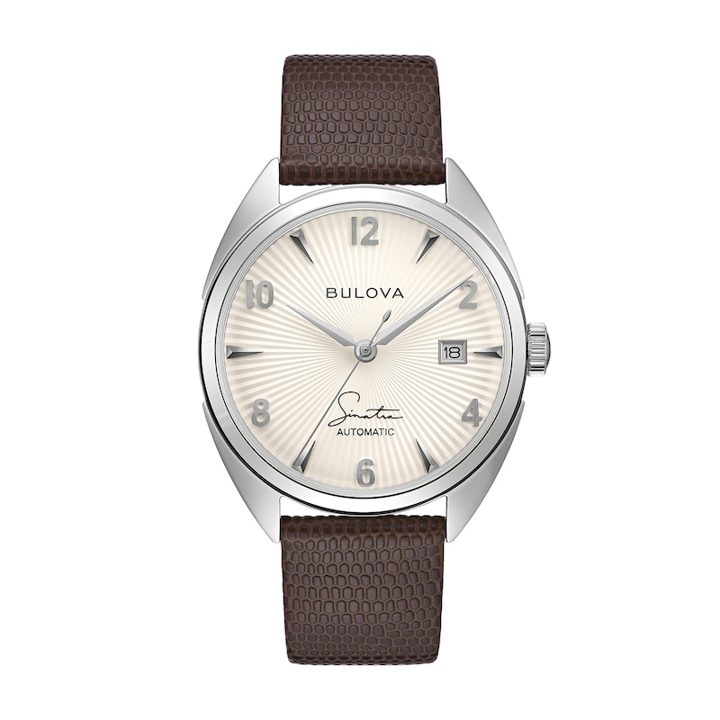 Main Image 1 of Men's Bulova Frank Sinatra 'Fly Me To The Moon' Collection Strap Watch with White Dial (Model: 96B347)