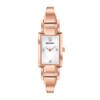 Thumbnail Image 1 of Ladies' Bulova Classic Diamond Accent Rose-Tone Bangle Watch with Rectangular Mother-of-Pearl Dial (Model: 97P142)