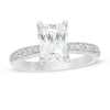 Thumbnail Image 1 of Vera Wang Love Collection 2-1/4 CT. T.W. Certified Emerald-Cut Diamond Engagement Ring in 14K White Gold (I/SI2)