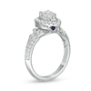 Thumbnail Image 3 of Vera Wang Love Collection 1 CT. T.W. Pear-Shaped Diamond Double Frame Engagement Ring in 14K White Gold