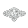 Thumbnail Image 4 of Vera Wang Love Collection 1 CT. T.W. Pear-Shaped Diamond Double Frame Engagement Ring in 14K White Gold