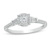 Thumbnail Image 0 of 1/4 CT. T.W. Diamond Tri-Sides Collar Promise Ring in 10K White Gold