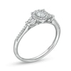 Thumbnail Image 1 of 1/4 CT. T.W. Diamond Tri-Sides Collar Promise Ring in 10K White Gold