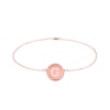 Thumbnail Image 3 of Block Initial Cut-Out Disc Anklet in Sterling Silver with 14K Yellow or Rose Gold Plate (1 Initial) - 10&quot;