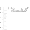 Thumbnail Image 3 of Script Name Anklet in Sterling Silver (1 Line) - 10&quot;