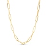 Thumbnail Image 1 of 5.5mm Paper Clip Chain Necklace in Hollow 14K Gold - 18&quot;