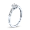 Thumbnail Image 2 of 1/5 CT. T.W. Diamond Frame Split Shank Promise Ring in 10K White Gold