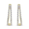 Thumbnail Image 2 of 1 CT. T.W. Diamond Split Hoop Earrings in 10K Gold