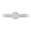 Thumbnail Image 3 of 1/5 CT. T.W. Diamond Frame Vintage-Style Promise Ring in 10K White Gold