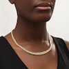 Thumbnail Image 2 of Graduated Cuban Curb Chain Necklace in 10K Gold - 18&quot;