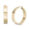 Thumbnail Image 1 of 40.0mm Square Tube Hoop Earrings in 10K Gold