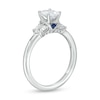 Thumbnail Image 3 of Vera Wang Love Collection 1 CT. T.W. Oval Diamond Tri-Sides Engagement Ring in 14K White Gold